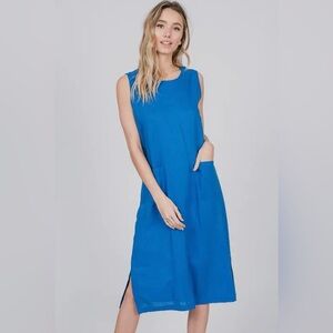 NWT linen and cotton dress .